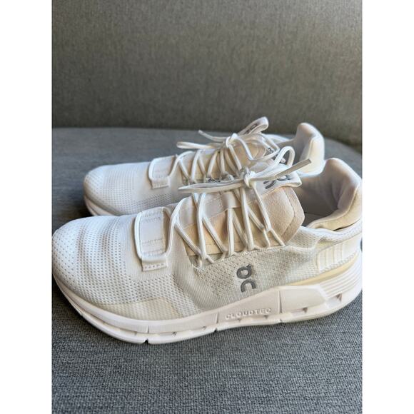 On Running Cloudnova 2 All White Lightweight Running Shoes Womens 7 - Picture 2 of 12